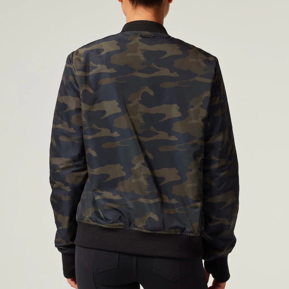 Blanc Noir Brand Quilted Army Print And Black Rev… - image 3